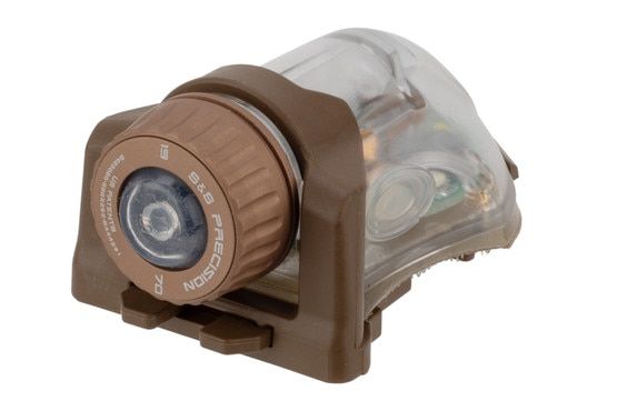 S&S Precision manta helmet mounted light features IR, white, and green output